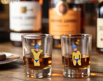Custom Face Birthday Shot Glass, Funny Party Gift