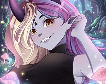 Custom Anime PFP Commission: Personalized Digital Art Avatar (Fanart)