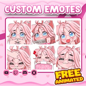Custom Twitch Emotes | Animated Emotes | Twitch Emote for streamer | YCH | Animal Emotes | Sticker Emote | Twitch Emotes | Spring Emotes
