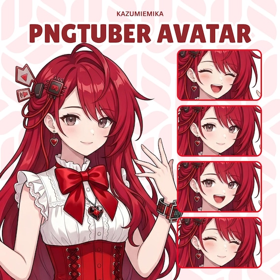 Custom PNGTuber Commission | Anime PNGTuber Model for Twitch & YouTube | Reactive Streamer Avatar | Commercial Use
