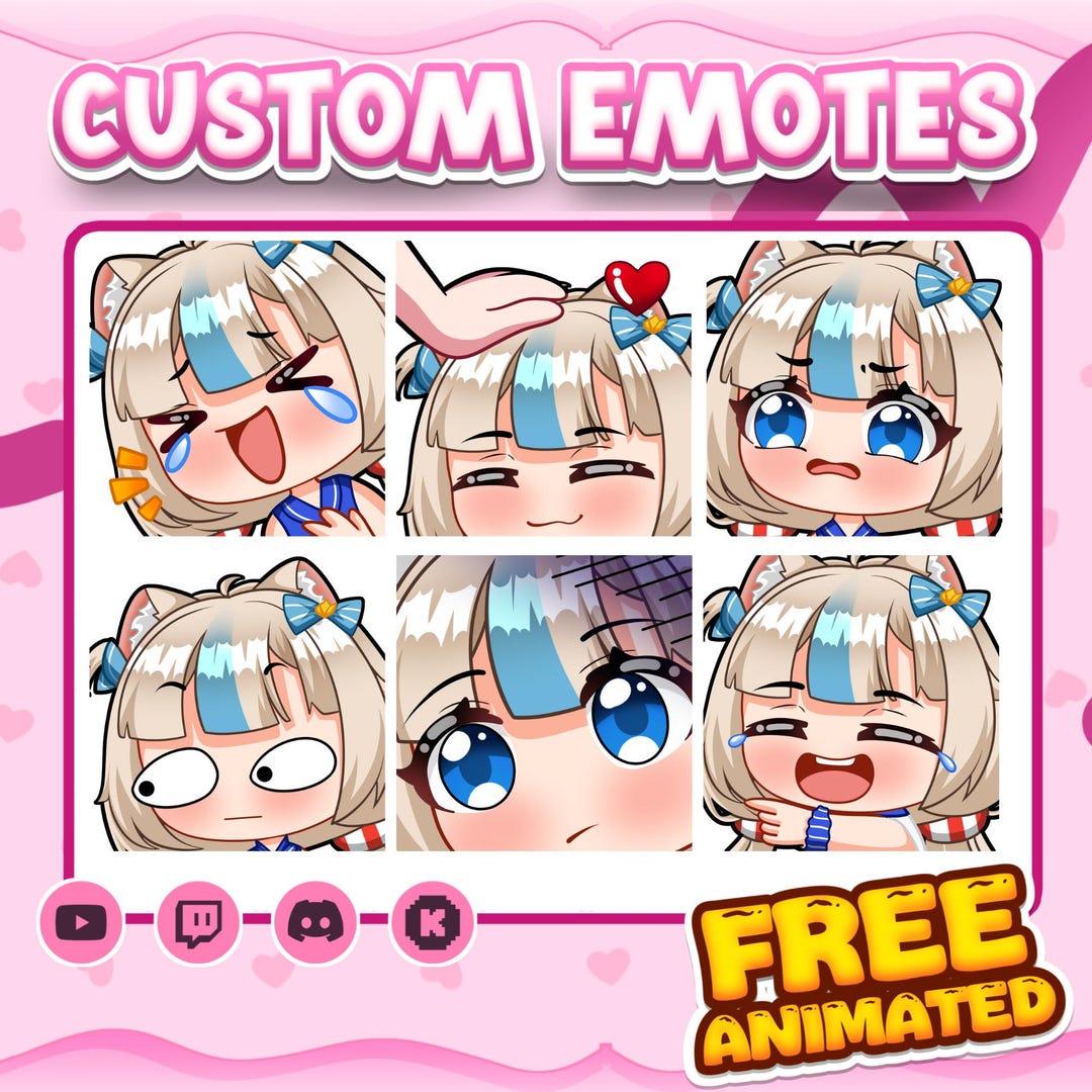 Spring Emotes Custom Twitch Emotes | Animated Emotes | Twitch Emote for Streamer ...