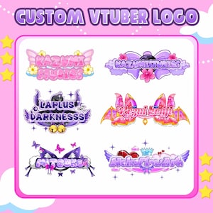 WŁASNE LOGO VTUBER | Animowane logo, Urocze logo, Logo Vtuber, Kawaii logo, Urocze logo, Logo Twitch, Logo Commission