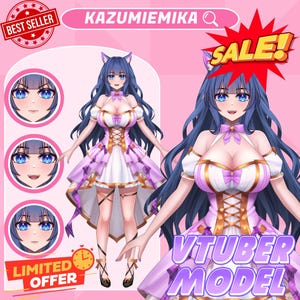 Aangepast vtuber-model, live2d-commissie, vtuber-activa, vtuber-commissie, live2d vtuber, animekunst, pngtuber, kant-en-klare vtuber