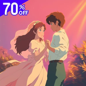 Custom Ghibli-Style | Anime Portraits for Couples, Anime From Photo, Families & Pets, Valentine Gift, Personalized Anime, Anime Ghibli