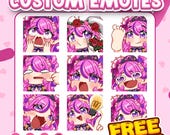 Custom discord emotes | animated emotes | emotes stream | twitch emotes | cute emotes | custom emotes | emotes chibi | emotes