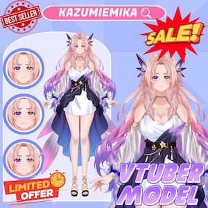 Aangepast vtuber-model, live2d-commissie, vtuber-activa, vtuber-commissie, live2d vtuber, animekunst, pngtuber, kant-en-klare vtuber