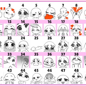 anime twitch chibi emotes, badges, and animations for your stream chibi emote, badges, animated emotes, for twitch, kick and discord