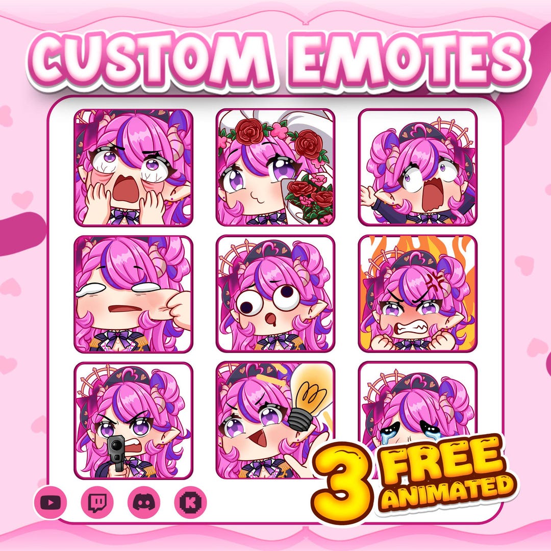 Custom Discord Emotes | Animated Emotes | Emotes Stream | Twitch Emotes ...
