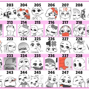 anime twitch chibi emotes, badges, and animations for your stream chibi emote, badges, animated emotes, for twitch, kick and discord