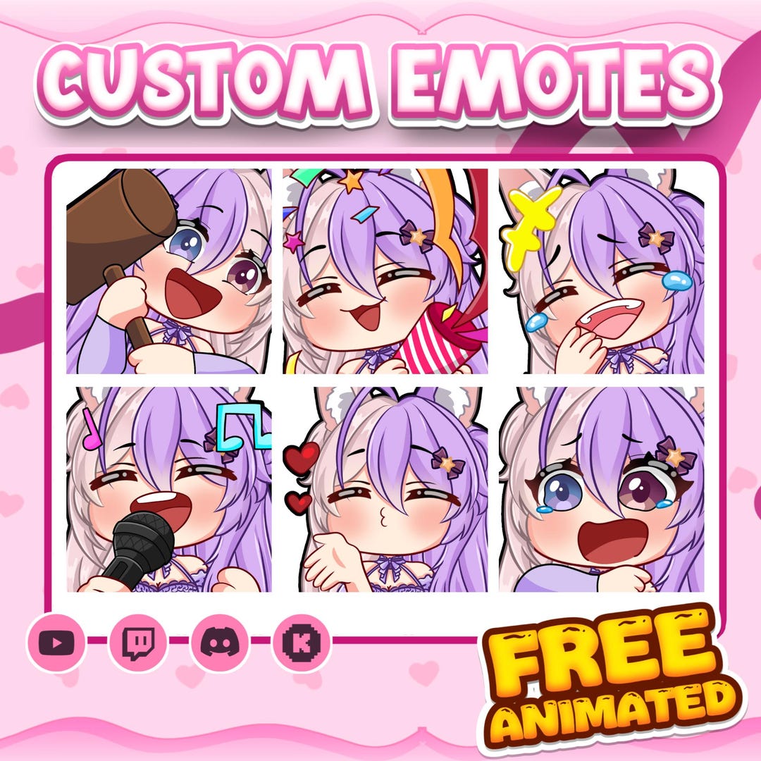 Custom Emotes | Discord Emotes | Chibi Emotes - Etsy UK