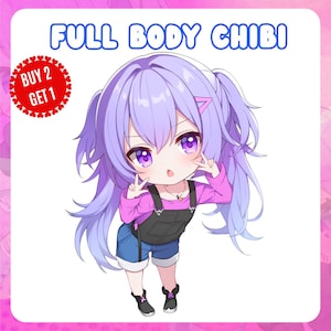 CUSTOM CHIBI | Chibi Fanart, Chibi Couple, Chibi Anime, Chibi Pet, Chibi Character, Cute Chibi, Kawaii, Chibi Commission, Commecial USE.