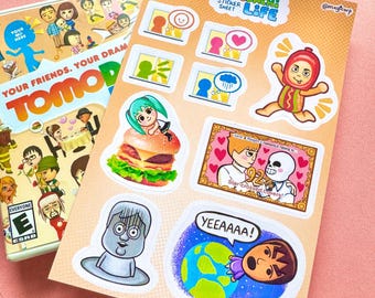 Tomodachi Life Miis | Vinyl Sticker Sheet