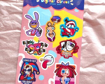 Digital Circus Freaks | Gloss Vinyl Sticker Sheet