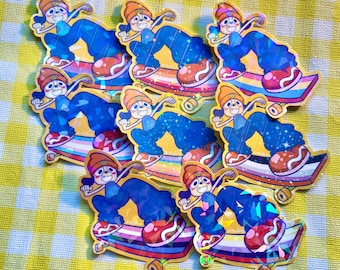 Parappa The Rapper | Glossy Holographic | Pride Stickers