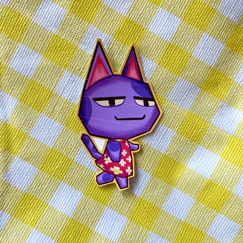 Villiger Bob Rizzy Animal Crossing Cat Villager Villager Vinyl Stickers Tangy, Bob, Rosie ...