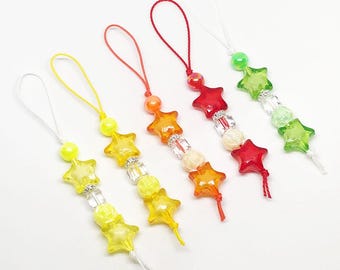 Oh My Stars! Star & Crystal Beaded Phone Charm | Bag Charm
