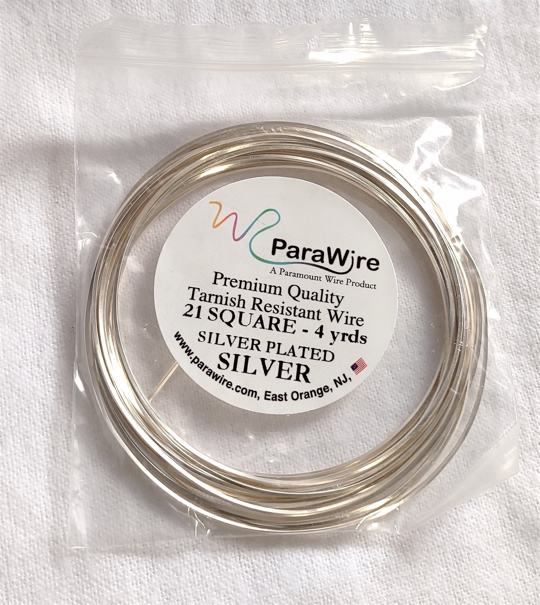 ParaWire Square Pure Copper Soft Temper Craft Wire 21 Gauge 7yd Coil with  Tarnish-Resistant Coating for Jewelry Making & Wire Working