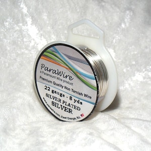May include: A spool of 22 gauge silver plated wire, 8 yards long. The wire is non-tarnish and is a premium quality product from ParaWire.