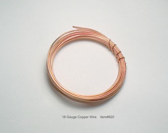 18 Gauge Copper Round 99% Pure Copper