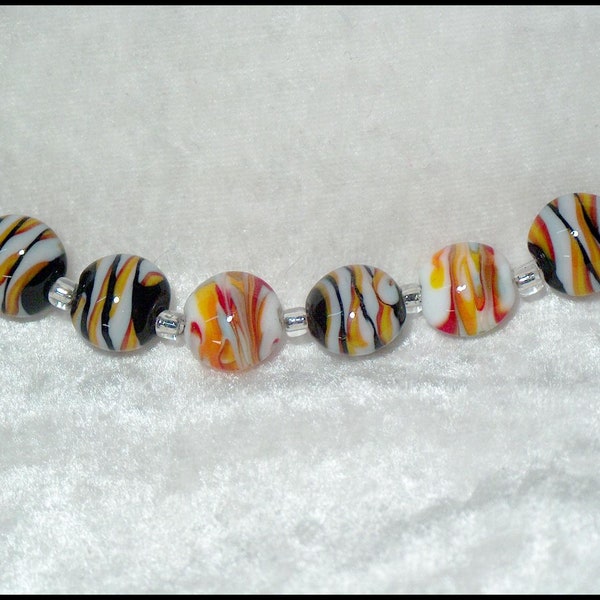 Spice Collection Lentils Handmade Lampwork glass bead set