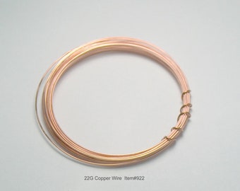 22 Gauge Copper Round 99% Pure Copper