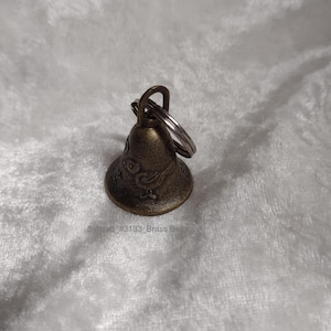 Brass Bell with Rabbit and bird