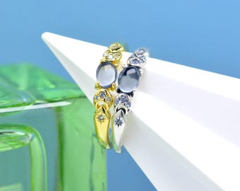 Sterling silver & 14k gold plating Disney Aladdin Princess Jasmine Ring