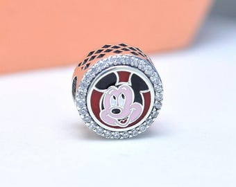 Sterling Silver Paris Mickey Mouse Charm Gift for her