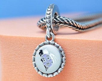 Sterling Silver Exclusive Villain Corella Deville Dangle Charm Fit European Bracelet Pendant