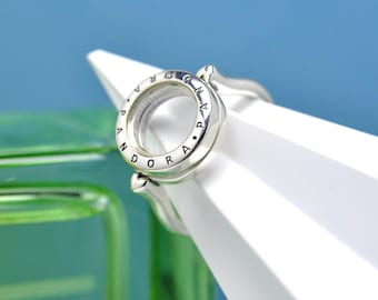 Sterling Silver Floating Locket Ring - Keepsake Jewelry Gift