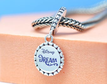 Sterling Silver Exclusive Cruise Line Dream Dangle Charm Fit European Bracelet Pendant