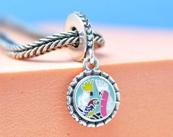 Sterling silver Exclusive Birds of Australia Hanging Charm : Dangle Travel Themed