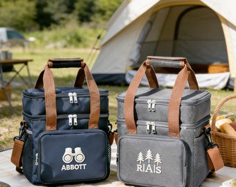 Personalized Beer Cooler Bag, Embroidered Golf Gift