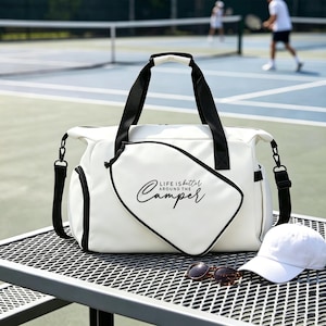Personalisierte, bestickte Pickleball-Tragetasche, individuelle Sporttasche mit Schlägerfach Bild 1
