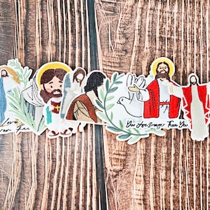 Inspirational Christian Embroidered Patches with Jesus Designs, Faith Quote Iron On Appliques, Religious Sewing Craft Accessories