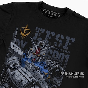 RX-78 Mobile Suit Gundam Japanese Anime Men's Short Sleeve Tshirt Graphic Tees