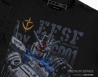 RX-78 Mobile Suit Gundam Japanese Anime Men's Short Sleeve Tshirt Graphic Tees