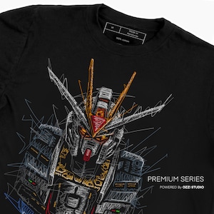 Mobile Suit Gundam Strike Freedom Japanese Anime Men's Short Sleeve T Shirt Graphic Tees
