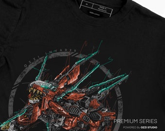 Camiseta masculina de manga curta com estampa de anime japonês Schneider