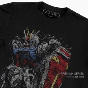 Strike Mobile Suit Gundam Japanese Anime Men's Short Sleeve Tshirt Graphic Tees