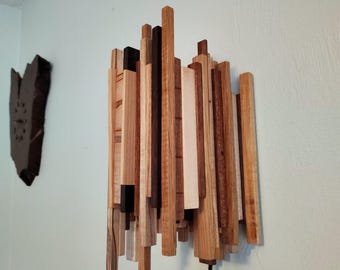 Cohesion: Wood Sconce Pair Mixed Species