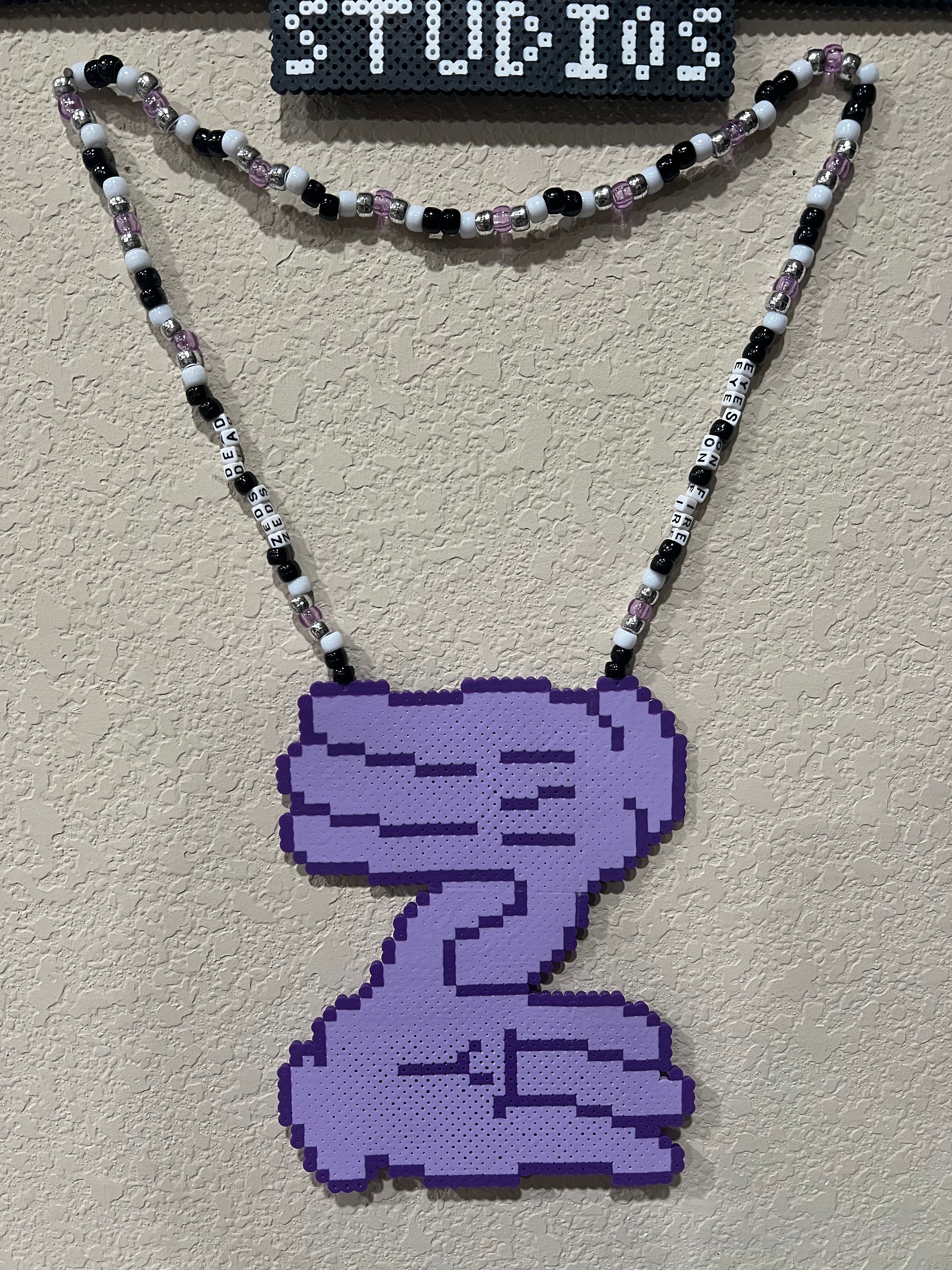 Zeds Dead Hands Perler Necklace - Etsy Zeds Dead Hands Perler Necklace - Etsy