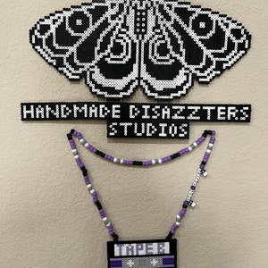 Tape B Cassette Perler Necklace