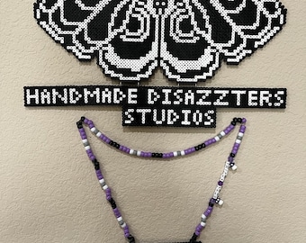 Tape B Cassette Perler Necklace