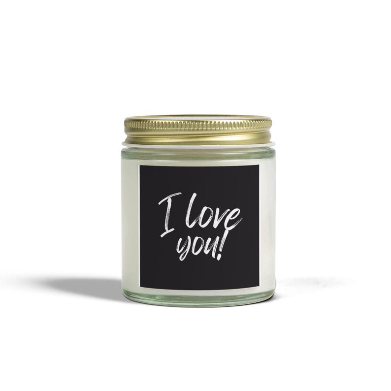 I Love You Scented Coconut Apricot Candles 4oz, 9oz Etsy