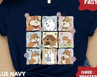 Hamster T-Shirt, Cottagecore Style, Kids & Adults