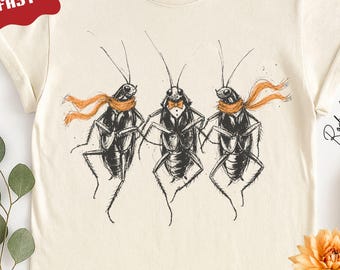Dancing Roach Gang Shirt, Comfort Colors  Cockroaches Tee, Funny Insect Kids and Adults Gift
