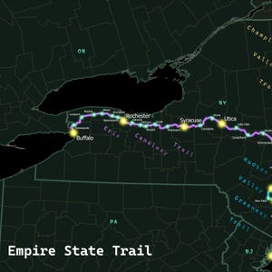 Empire State Road Poster-Karte