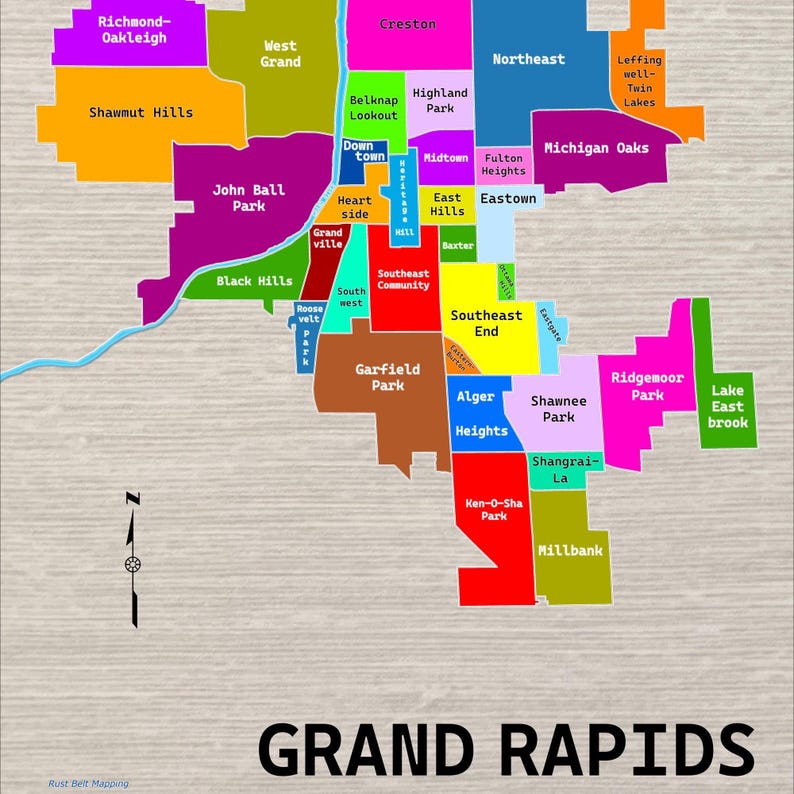 Grand Rapids Neighborhoods Poster - Il 794xN.6549809897 8s1x