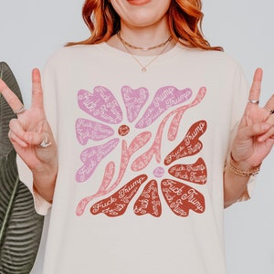 Subtle Floral Anti-Trump Shirt Comfort Colors® Tshirt Liberal Activist Tee Human Rights Pee on The Patriarchy F Trump Retro Floral Shirt